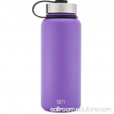 Simple Modern 18 oz Summit Water Bottle + Extra Lid - Vacuum Insulated Double Wall Swell Spill Proof 18/8 Stainless Steel Flask - Navy Hydro Travel Mug - Deep Ocean 567920301